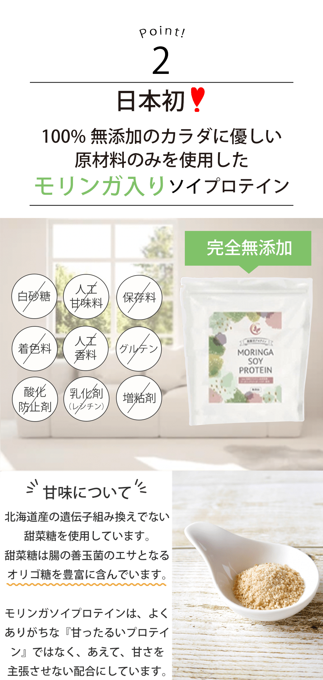 モリンガソイプロテイン４つのポイントその2