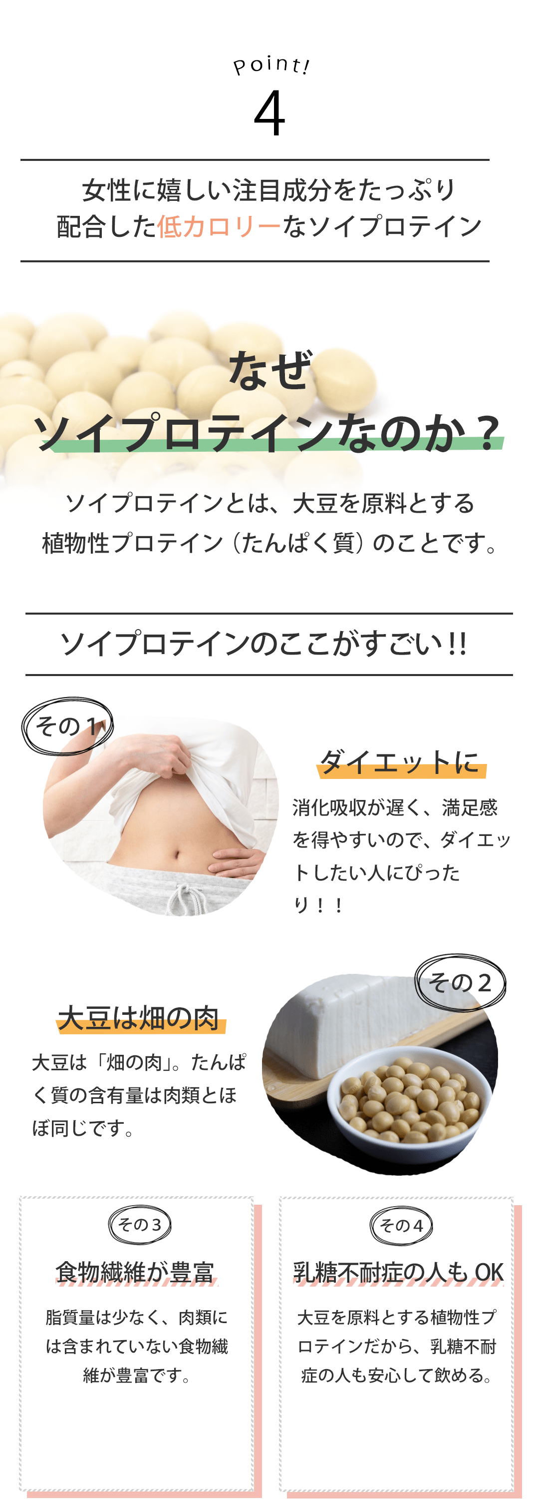 モリンガソイプロテイン4つのポイントその4